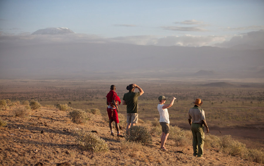 Amboseli evening walk, Kitirua Conservancy, Tortilis