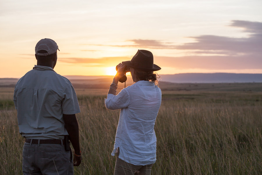 Last light, Masai Mara, Rekero Camp.