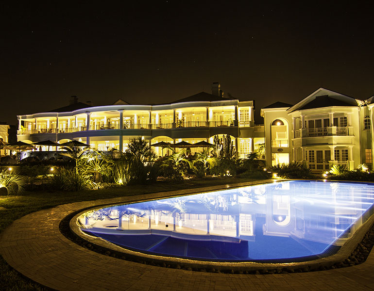 Hemingways Nairobi Swimming Pool Night