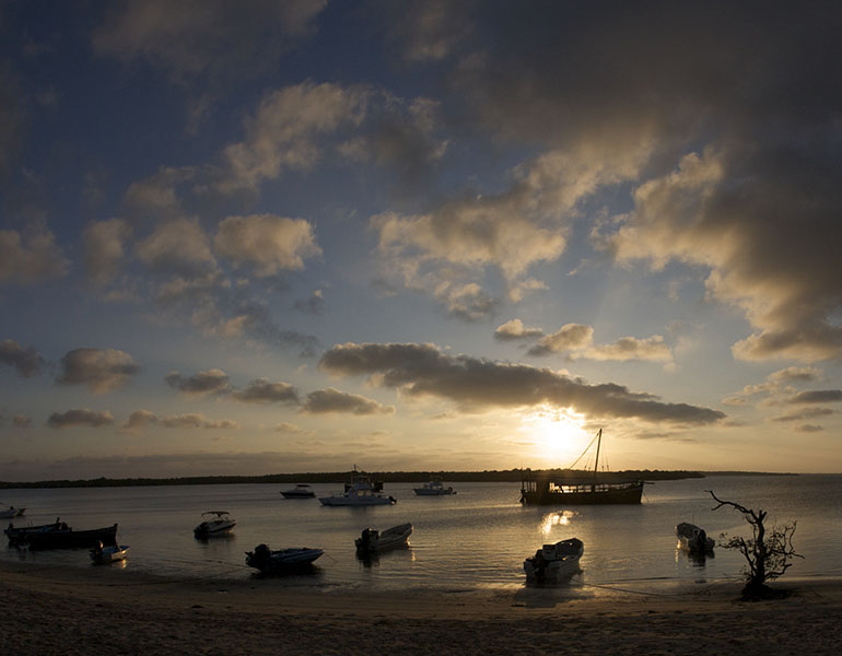 Manda Bay Sunset Ocean Boats