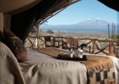 Satao Elerai Guest Tent Mount Kilimanjaro View
