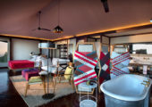 Angama Mara Guest Tent Interior Bathtub
