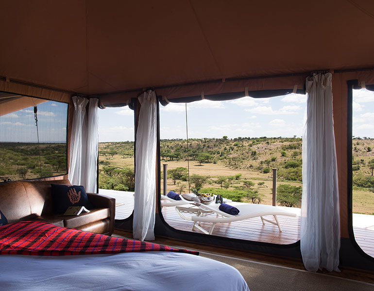 Mahali Mzuri Safari Tent View From Bed