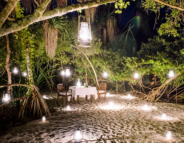 Mnemba Island Lodge Dining Private Dining
