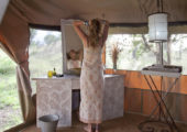 Serian's Serengeti North Guest Tent Bathroom