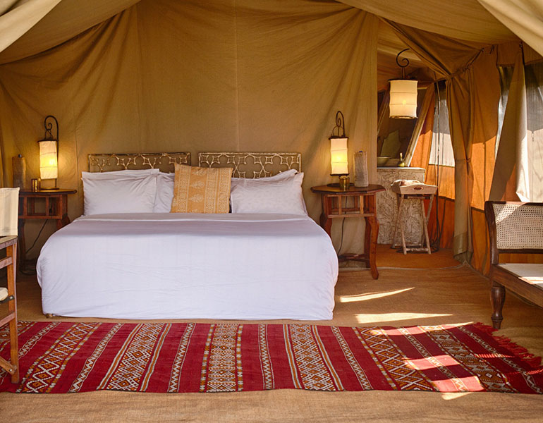 Serian's Serengeti North Guest Tent Double Interior