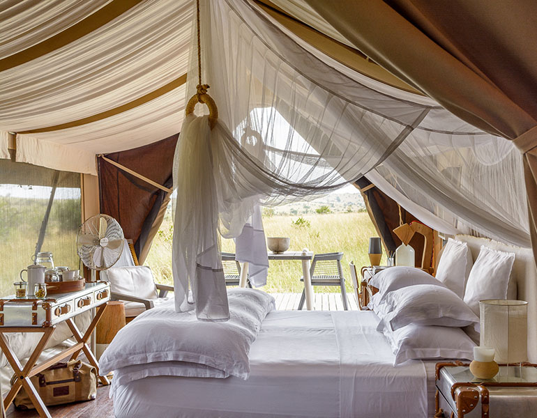 Singita Mara River Tented Camp Guest Tent Double Interior