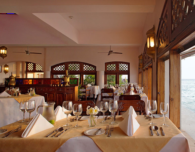 Zanzibar Serena Hotel Dining Terrace Seafood Restaurant