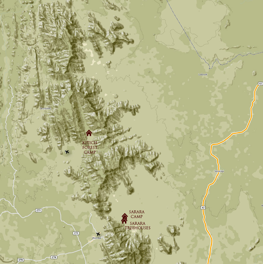 Mathews Mountains map